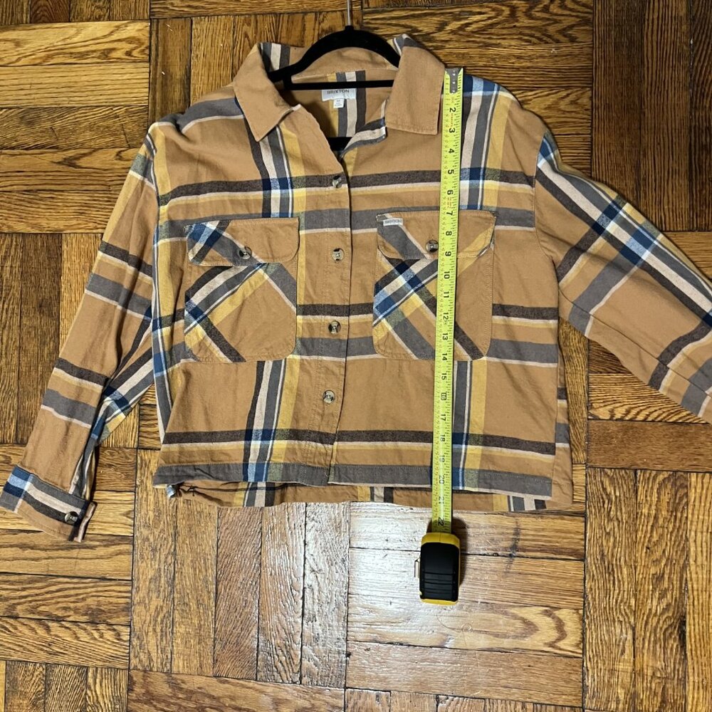 Brixton Bowery Flannel in Brown Multi - Picture 5 of 5